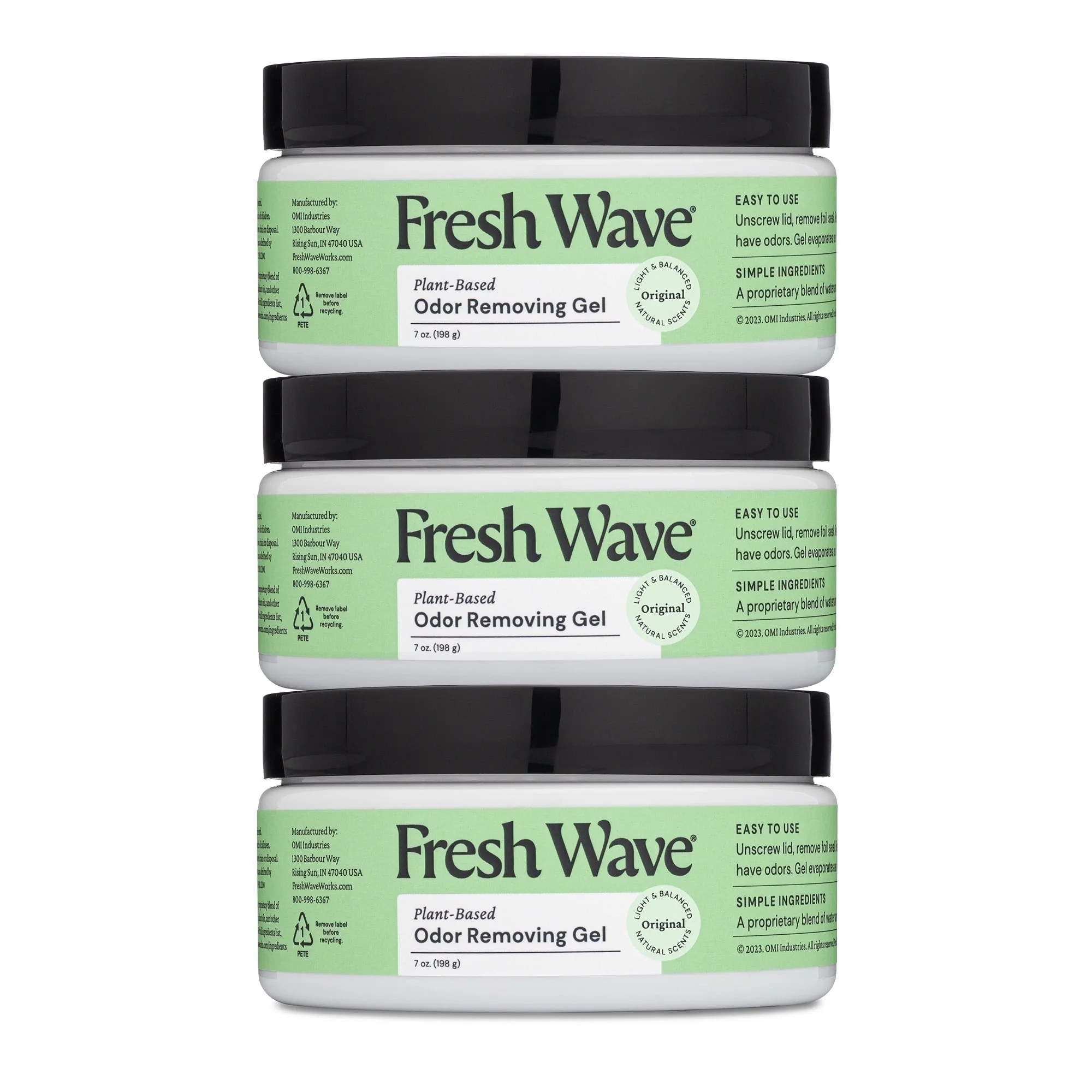 Fresh Wave Original Scent Odor Removing Gel, 7 oz., 3-Pack | Walmart (US)