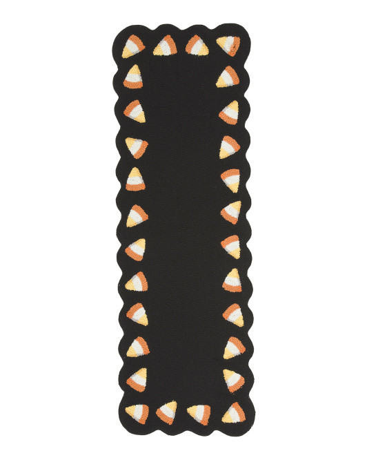20x60 Scalloped Candy Corn Runner | TJ Maxx