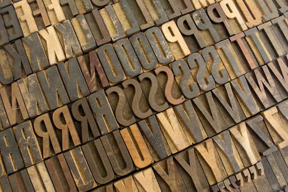 Vintage 1 3/8 Wooden Letterpress Letters. Pick Your - Etsy | Etsy (US)