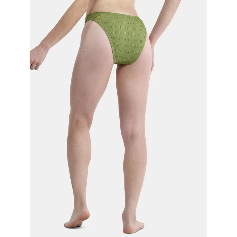 No Boundaries Women's Smocked High Leg Bikini Bottoms, Sizes XXS - XXL | Walmart (US)