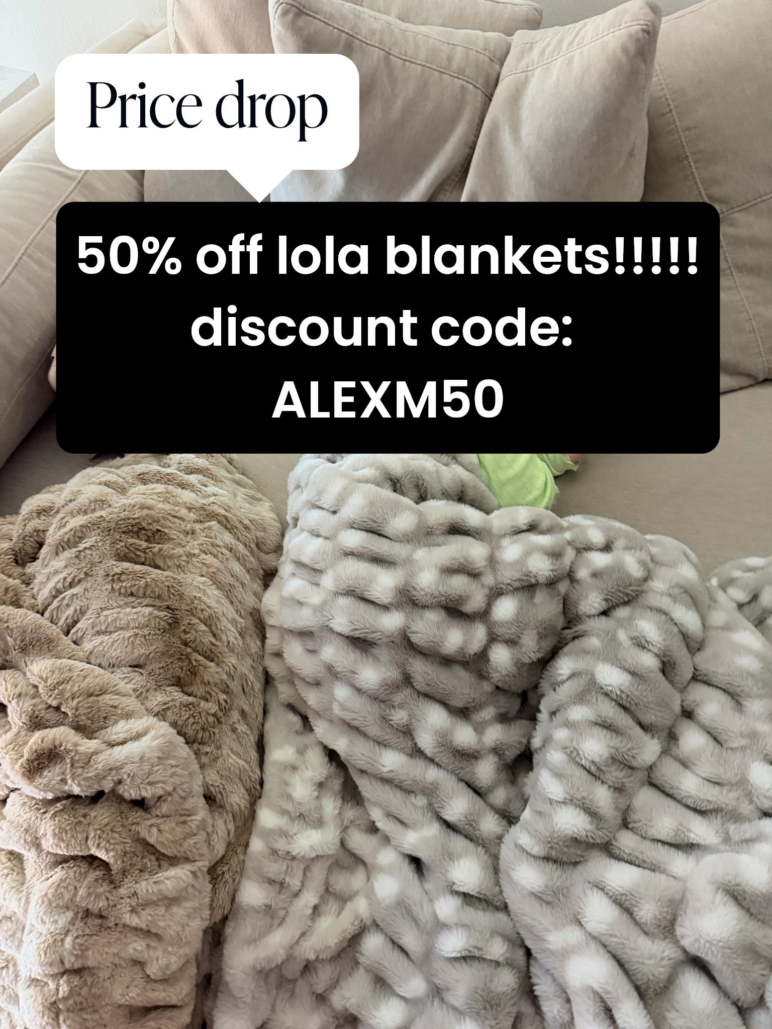 Lola blankets 50% off discount code!!!! Use code ALEXM50 for ADDITIONAL 50% off EVERYTHING 

Mother’s Day gift idea!!!

#LTKMothersDay #LTKFestival #LTKmorningroutine