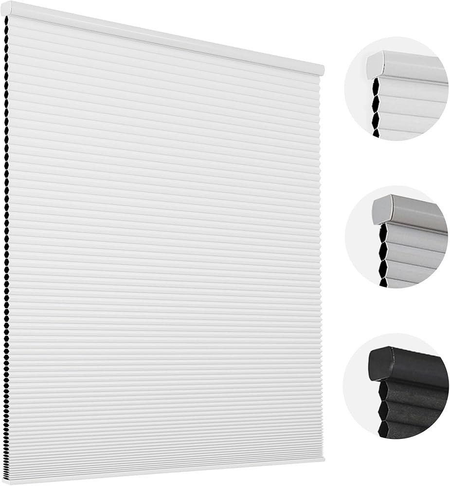 Joydeco Cellular Shades Cordless, Blackout Shades Cellular Blinds for Indoor Windows, Blackout Bl... | Amazon (US)