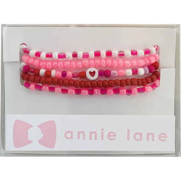 Set of Five Bracelets, Valentine's Day - Annie Lane Jewelry | Maisonette | Maisonette