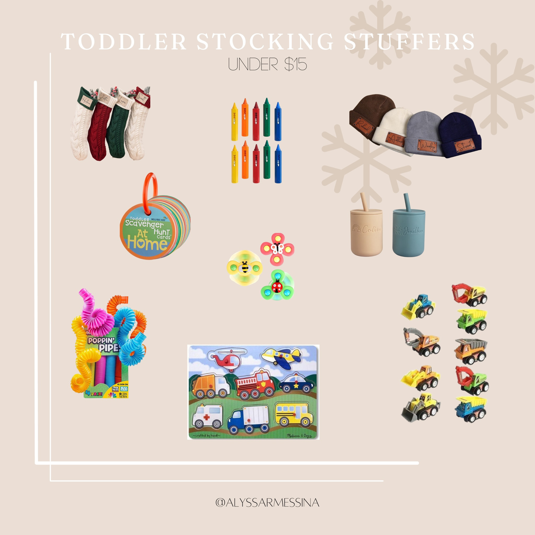 Toddler Stocking Stuffers under $15!

Stocking stuffers | gift guide | gift ideas | stocking stuffer ideas | toddler gifts | toddler gift ideas | holiday shopping

#LTKCyberWeek #LTKHoliday #LTKGiftGuide