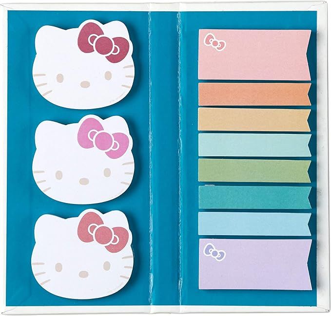 Hello Kitty X Erin Condren Designer Accessories - Sticky Note Booklet - 11 Adhesive Notepads with... | Amazon (US)