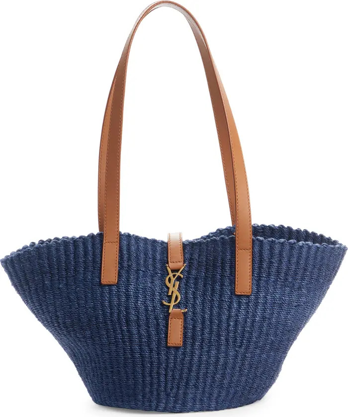 Saint Laurent Medium Panier Raffia Tote | Nordstrom | Nordstrom