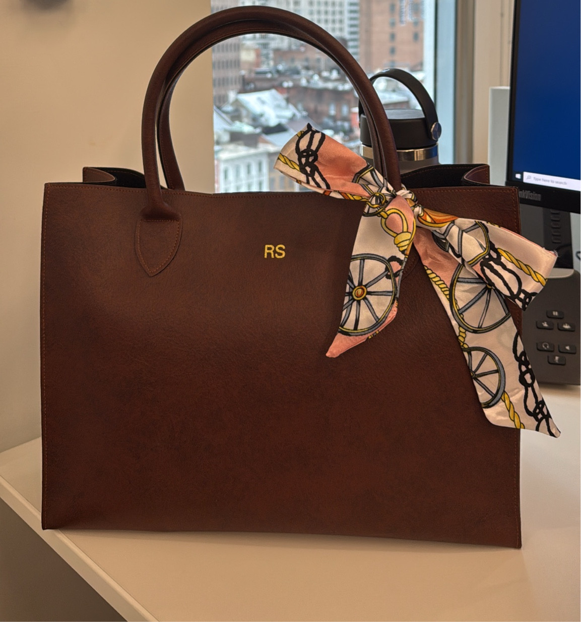 Was gifted this beautiful bag! I’m obsessed and it’s perfect for the office 

I love that this purse has my initials! 

#LTKWorkwear #LTKStyleTip #LTKGiftGuide