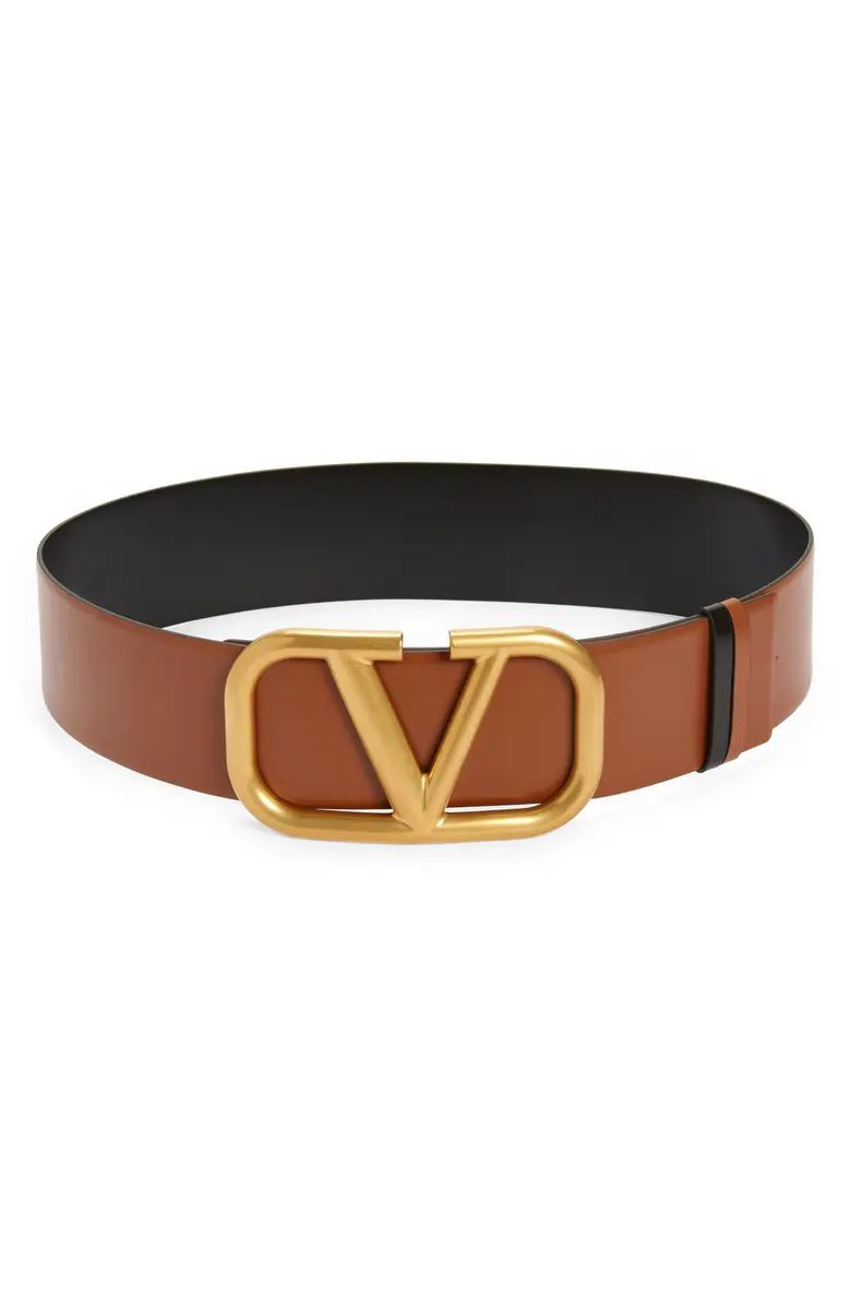 Valentino Garavani VLOGO Reversible Leather Belt | Nordstrom | Nordstrom