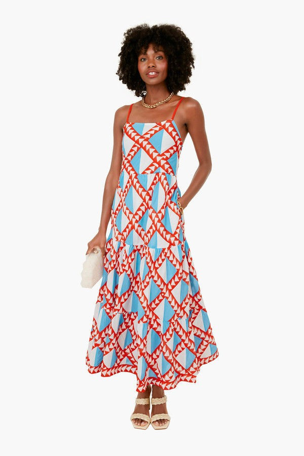 Diamond Patchwork Solid Hazel Dress | Tuckernuck (US)