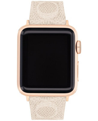COACH Sand Canvas Strap 38/40/41mm Apple Watch Band & Reviews - All Fashion Jewelry - Jewelry & W... | Macys (US)
