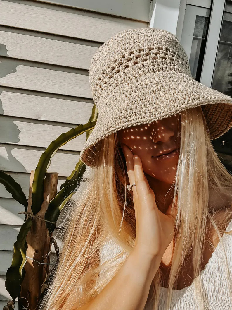 The Sandy Sun Hat Crochet Pattern - Adult Size - Crochet Sun Hat - Crochet PDF Pattern - Crochet ... | Etsy (US)
