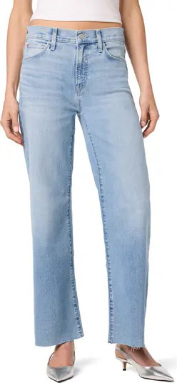 Hudson Jeans Rosalie High Waist Raw Hem Wide Leg Jeans | Nordstromrack | Nordstrom Rack