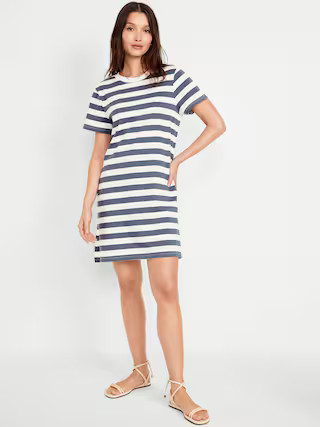 Crew-Neck Mini T-Shirt Dress | Old Navy (US)