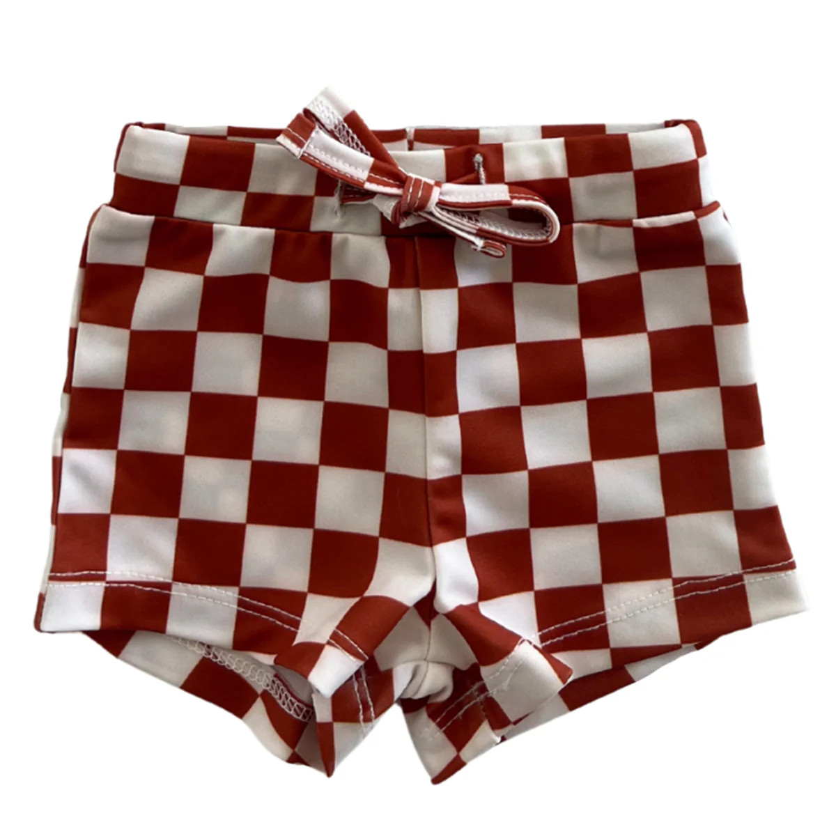 Stracciatella Checkerboard / Riviera Swim Short / UPF 50+ | SpearmintLOVE