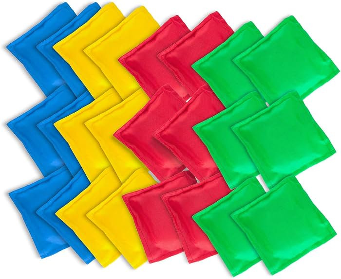 Super Z Outlet Nylon Cornhole Bean Bags Toy Set Sack Hand Toss Games Weights for Kids (5" x 5" As... | Amazon (US)