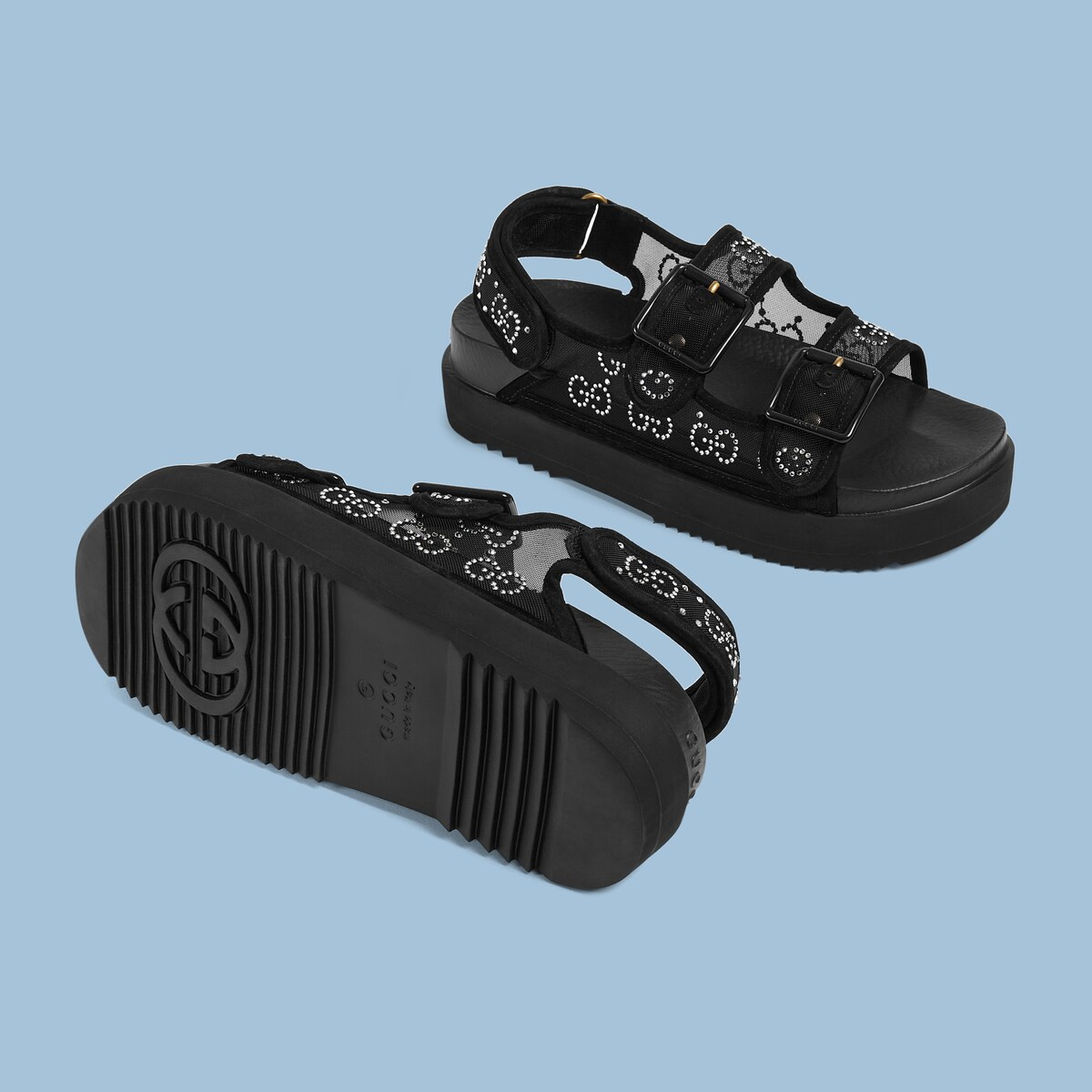 Women's GG sandal with crystals | Gucci (US)