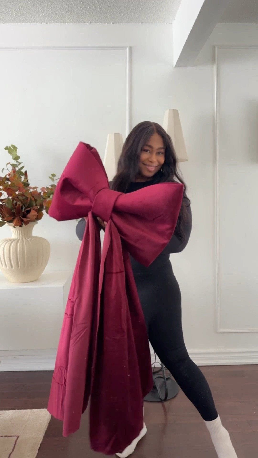 DIY bow with a yoga mat 

#LTKhome #LTKcanada #LTKholiday