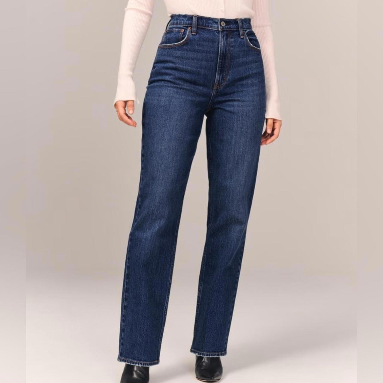 Abercrombie & Fitch Women's Jeans - Blue | Depop US