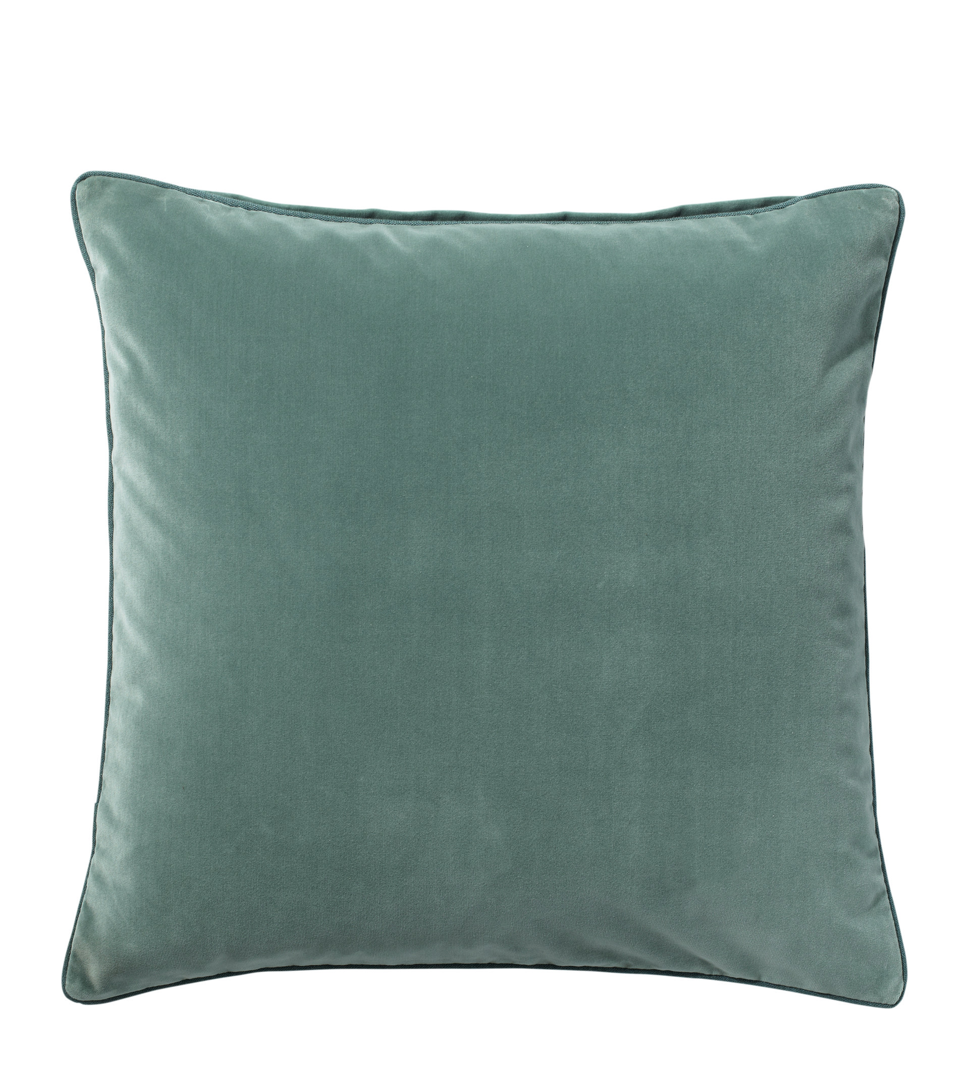 Large Plain Velvet Pillow Cover - Teal | OKA US