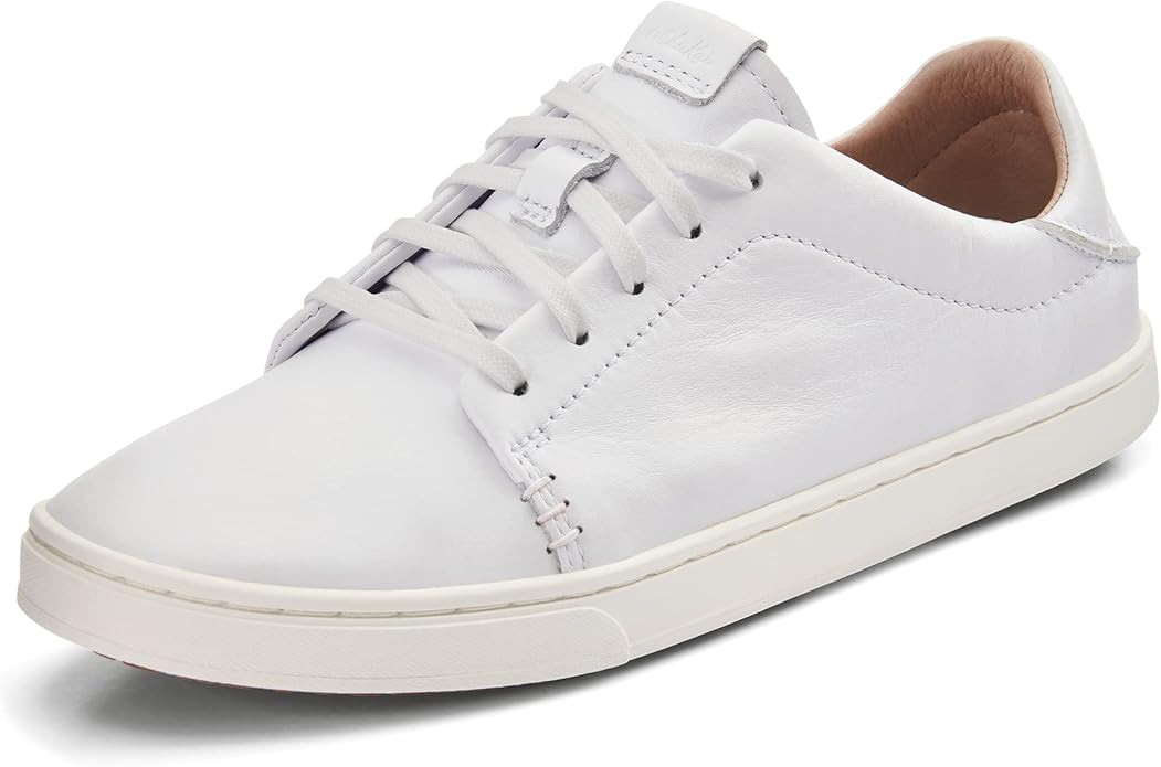 OLUKAI Pehuea Li 'ili Women's Leather Sneaker, Casual Everyday Shoes with Drop-In Heel, Non-Marki... | Amazon (US)