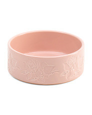 6in Ceramic Engraved Floral Pet Bowl | Home | Marshalls | Marshalls