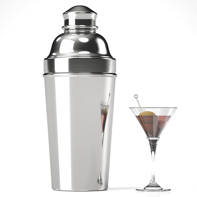 Stainless Steel Professional Cocktail Shaker - 60 oz Large Drink Shaker with Strainer for Bartend... | Amazon (US)