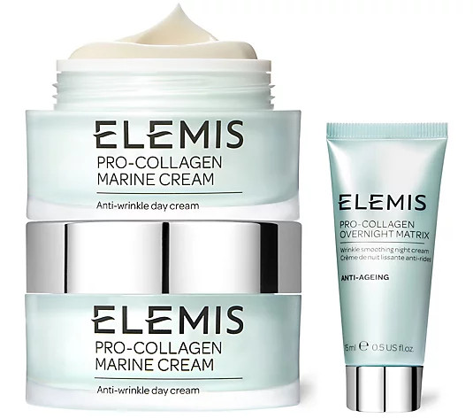 ELEMIS Pro-Collagen Marine Cream Duo & Travel Matrix - QVC.com | QVC