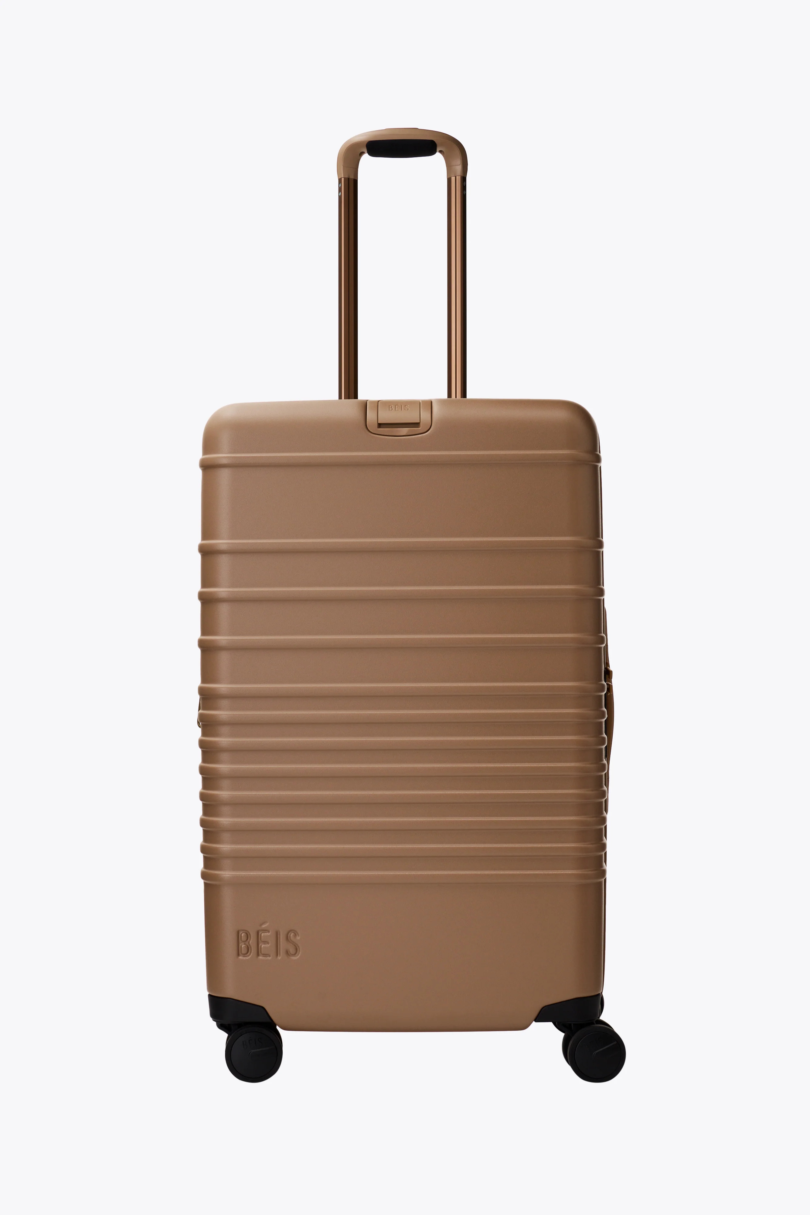 BÉIS 'The Medium Check-in Roller' in Camel - 26" Medium Check-In Rolling Suitcase & Luggage in L... | BEIS