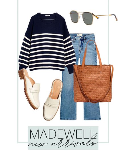 Madewell new arrivals are here! Loving this outfit! I paired these jeans with this striped sweater, brown tote bag purse, sunglasses, and loafers. 

madewell, madewell new arrivals, outfit inspiration, outfit, madewell jeans, coastal style, coastal home, coastal living, sunglasses, style, simple outfit, loafers, spring style

#LTKfit #LTKSeasonal #LTKstyletip