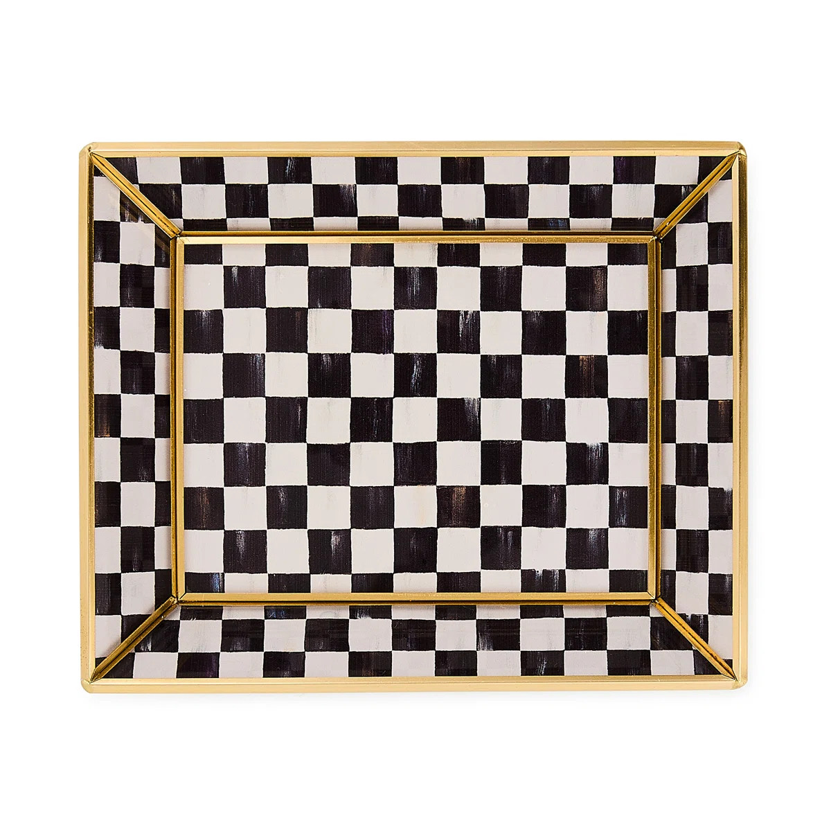 Courtly Check Small Glass Tray | Wayfair North America