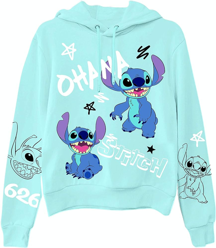 Disney Ladies Lilo and Stitch Sweatshirt - Ladies Classic Lilo and Stitch Hoodie Sweatshirt | Amazon (US)