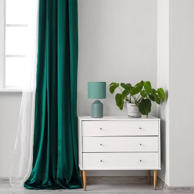 Simple Designs 17.25" Touch of Chevron Ceramic Table Lamp with Matching Drum Shade Seafoam Green | Target