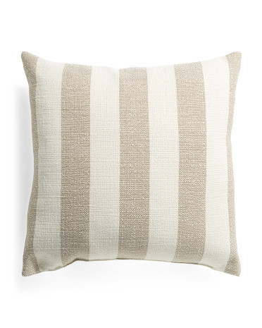 22X22 Vintage Stripe Oversized Luxury Overfilled Pillow, Polyester | TJ Maxx