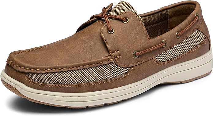 Vostey Men's Slip On Shoes Arch Support Mens Boat Shoes 2 Eye Lightweight Mens Loafers | Amazon (US)