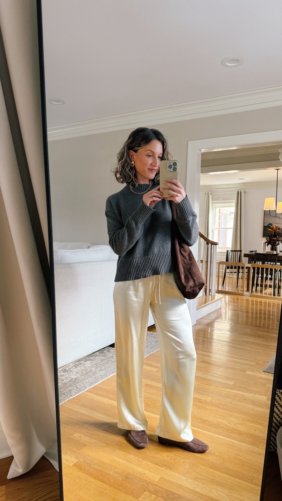 Look of the Day // 1.5.26

Everlane cotton sweater, XS, TTS. Reformation silk pants, XSP, TTS. Reformation suede loafers, TTS. Le Bon Shoppe Her socks. Gap suede bag. Heaven Mayhem knot earrings. Parker Necklace from Sela Designs, ASHLEYROHR10 for 10% off  

#LTKootd #LTKOver40 #LTKPetite