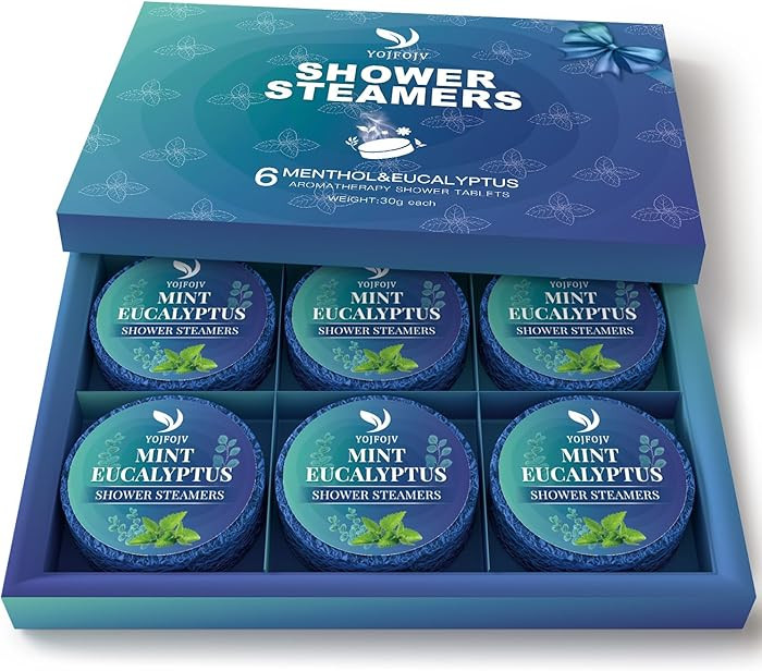 Amazon.com: Shower Steamers Aromatherapy, 6 Pack Shower Bombs Organic with Menthol & Eucalyptus E... | Amazon (US)