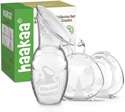 haakaa Manual Breast Pump & Breast Shell Combo Breastmilk Collector for Breastfeeding Silicone Milk  | Amazon (US)