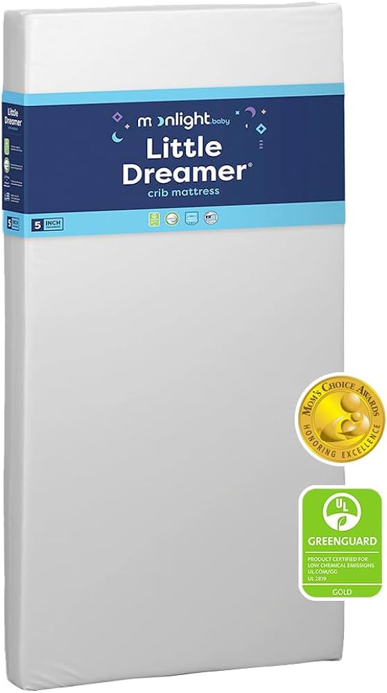 Moonlight Slumber Little Dreamer Crib Mattress - Firm, Dual Sided, Standard Size, Waterproof, 5in... | Amazon (US)