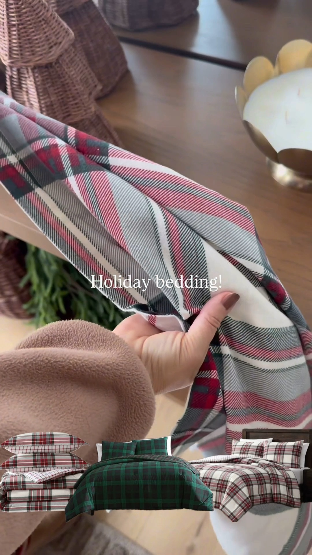 Holiday bedding! Adding these plaid finds to our guest rooms for our guests! 🤍 so beautiful! @wayfair #ad #wayfair #wayfairpartner 

#LTKSeasonal #LTKHome #LTKHoliday