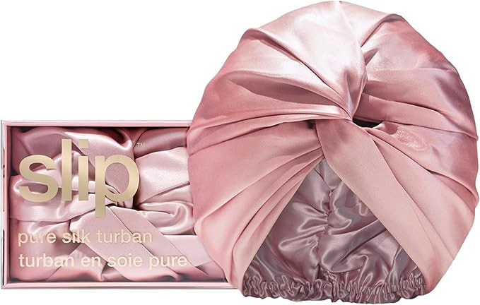 SLIP Pure Silk Turban| 100% Mulberry Silk, Ultra Soft & Gentle on Hair, Prevents Breakage & Frizz | Amazon (US)