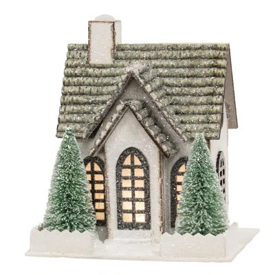 Winter Sparkle Forest LED Cottage w/Trees | Wayfair Professional