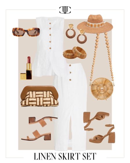 Linen is a great option for the hot summer months ahead as it’s a breathable fabric and also know for its timeless elegance and sophistication. 

Clutch bag, linen top, linen skirt, matching set, block heels, sunglasses, summer outfit, easy outfit, summer look, travel bc look, travel outfit 

#LTKshoecrush #LTKstyletip #LTKover40