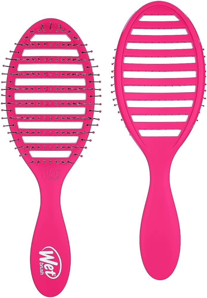 Wet Brush Speed Dry Detangler (Pink)- Ergonomic, Heat Flex Bristles, Blow Dry, Detangling Knots, ... | Amazon (US)