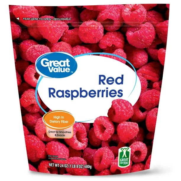 Great Value Whole Red Raspberries, 24 Oz | Walmart (US)