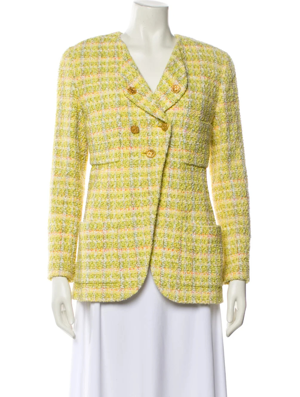 Chanel Vintage 1994 Evening Jacket - Yellow Jackets, Clothing - CHA1379631 | The RealReal | The RealReal