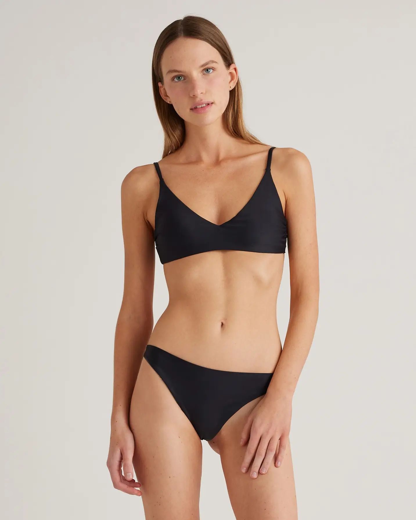 Italian V-Neck Bikini Top | Quince