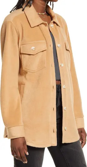 POLAR FLEECE PLAID SHACKET | Nordstrom