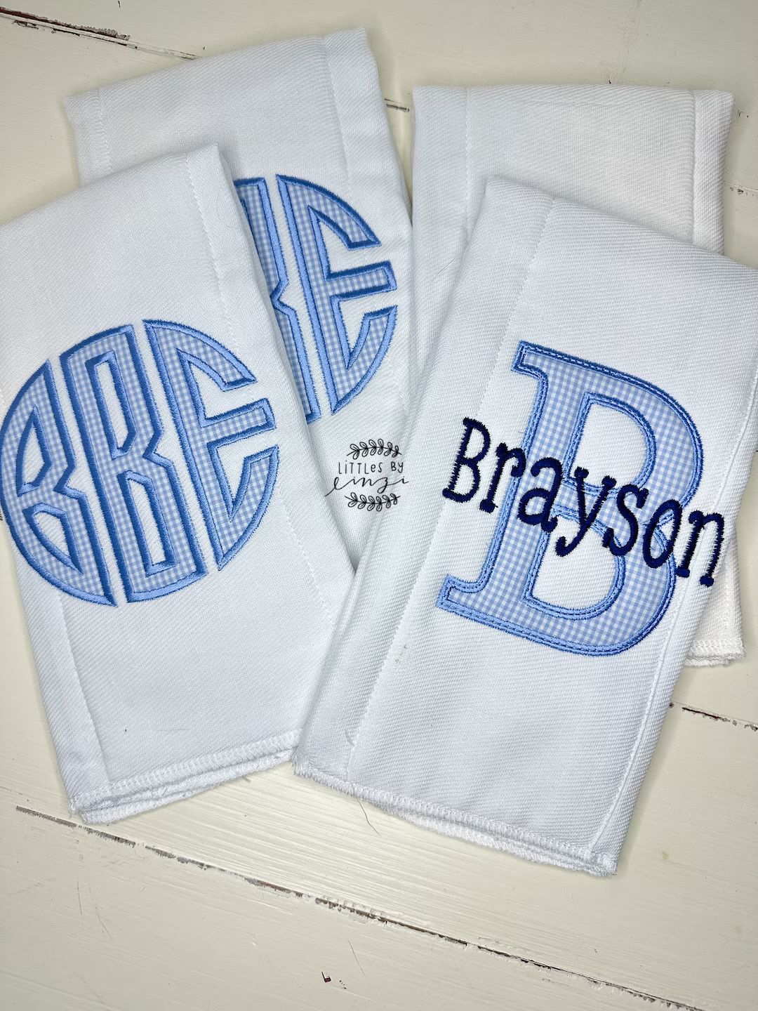 Burp Cloth Set Monogrammed Burp Cloth Set Boy Baby Gift Baby Shower Gift Baby Gift Personalized G... | Etsy (US)