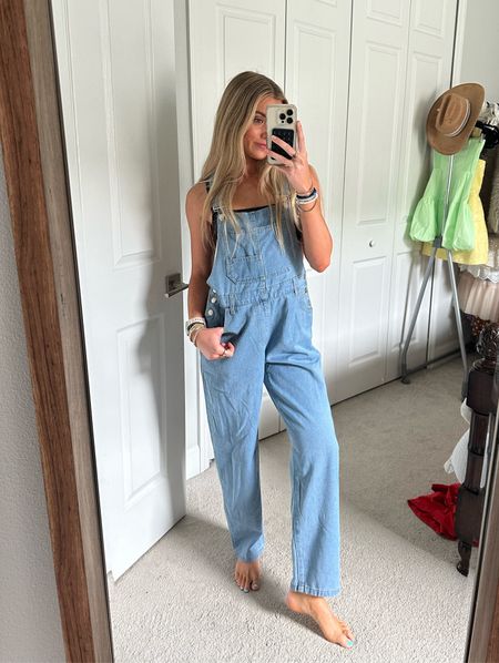 Pink Queen Women's Denim Bib Overalls Casual Loose Adjustable Straps Wide Legs High Waist Jean Pants Jumpsuits with Pockets. Free people dupe.  #amazon #amzonfinds #amazonmusthaves #amazonvirtualtryon #amazonfavorites #amazonfashion #founditonamazon #founditonamazonfashion 

#LTKfindsunder50 #LTKsalealert #LTKstyletip
