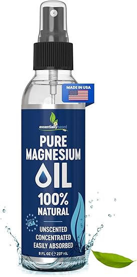 Pure Magnesium Oil Spray 8oz - Topical Magnesium Spray for Sleep & Feet - Extra Strength - USP Gr... | Amazon (US)